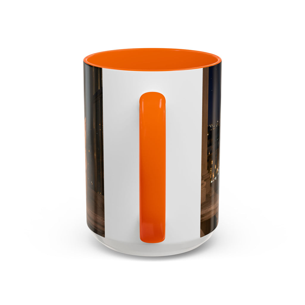 Paris Kittens Coffee Mug — Cute Cat Nightscape Accent Mug (11/15 oz)