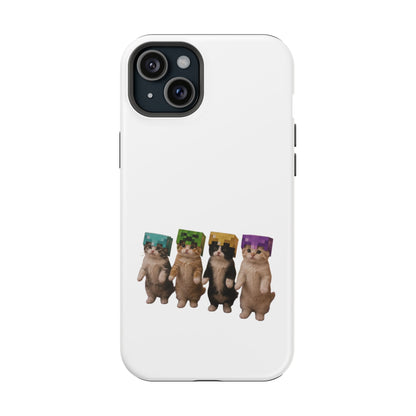 Dancing Kittens Minecraft Helmet Magnetic Impact-Resistant Phone Case
