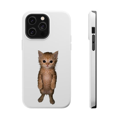 Cute Standing Kitten Magnetic Impact-Resistant Phone Case