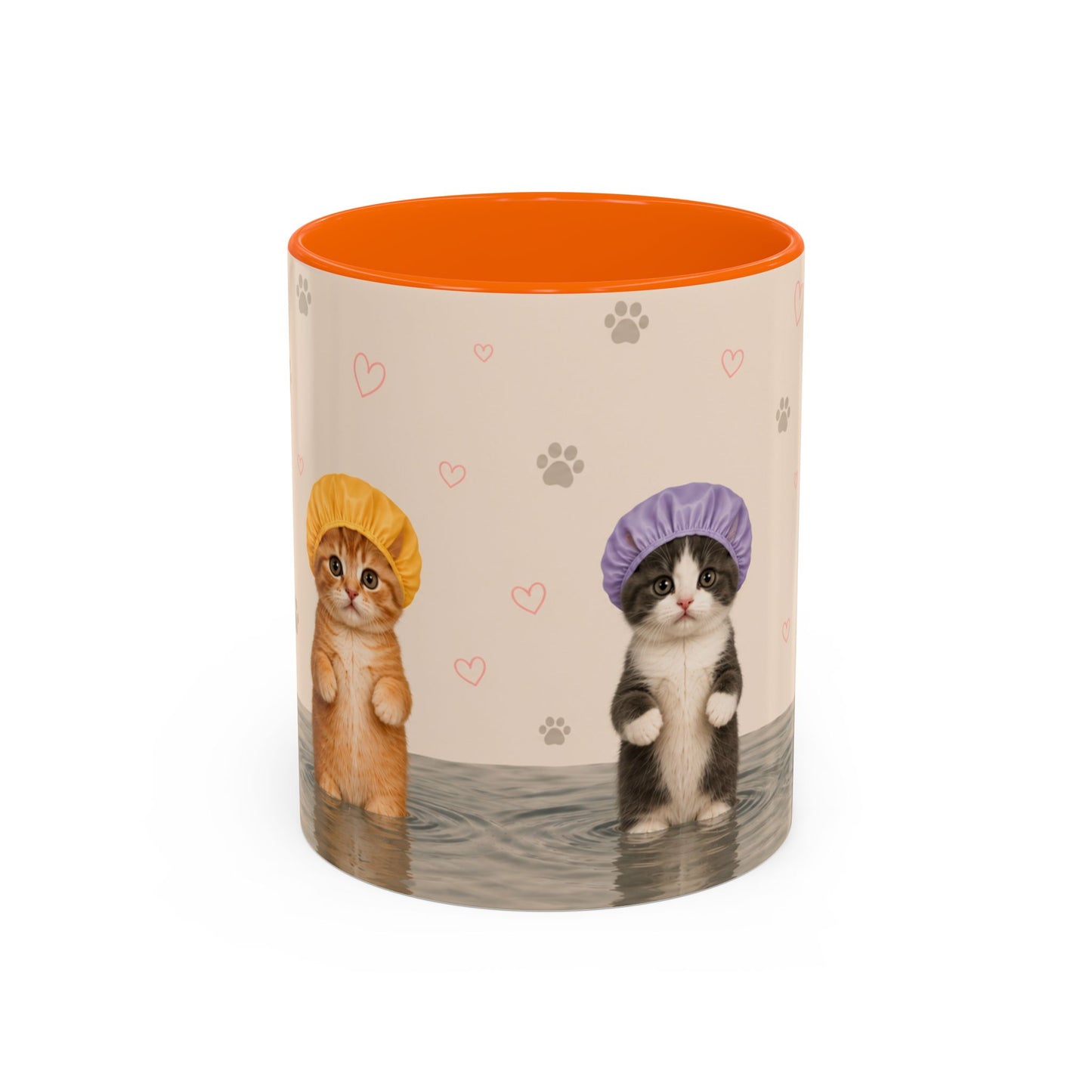 Cute Kittens in Shower Caps Accent Coffee Mug – 11/15oz