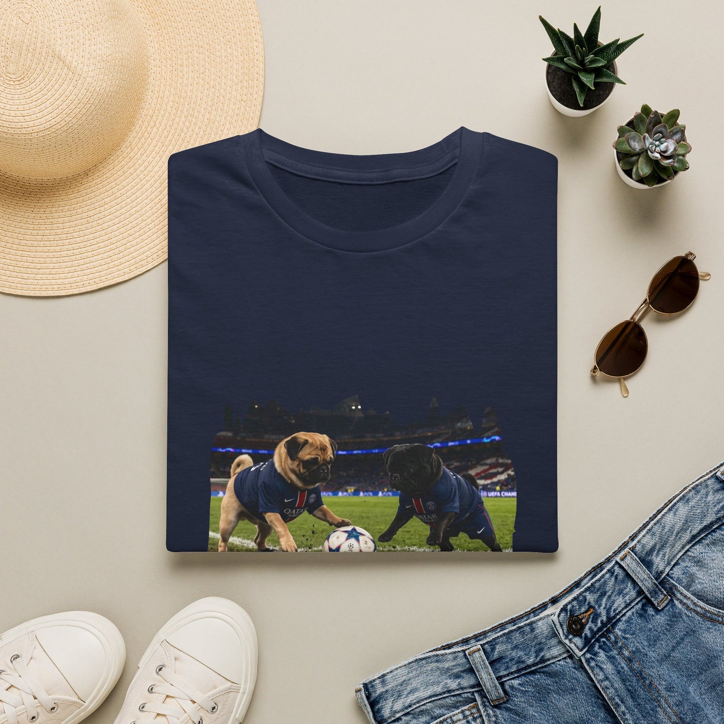 Soccer Puppies T-Shirt — Playful Puppy Soccer Match Tee