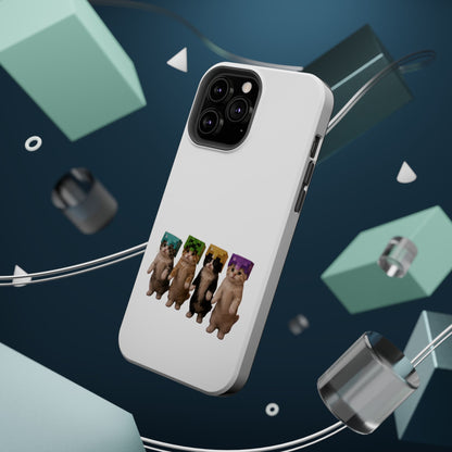 Dancing Kittens Minecraft Helmet Magnetic Impact-Resistant Phone Case