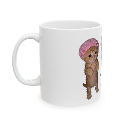 Cute Kittens  Bonnet Trio Ceramic Mug (11oz, 15oz)