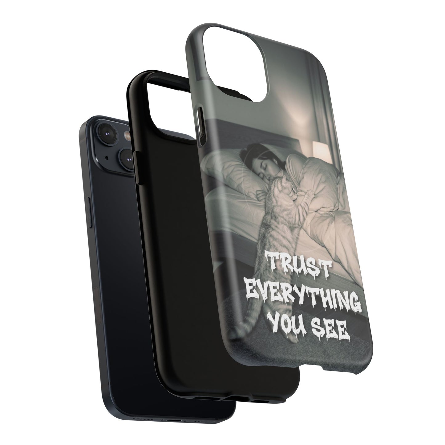 Phone Case ‘Trust Everything You See’ Surreal Sleep Graphic Tough Magnetic Case