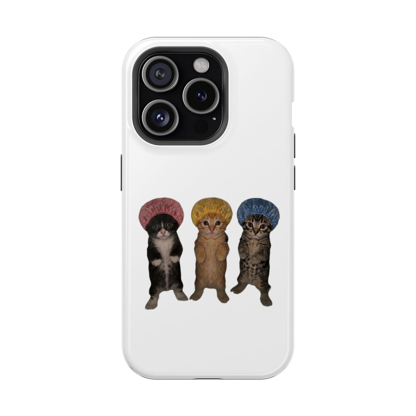Cute Kittens in Bonnets  Magnetic Impact-Resistant Phone Case