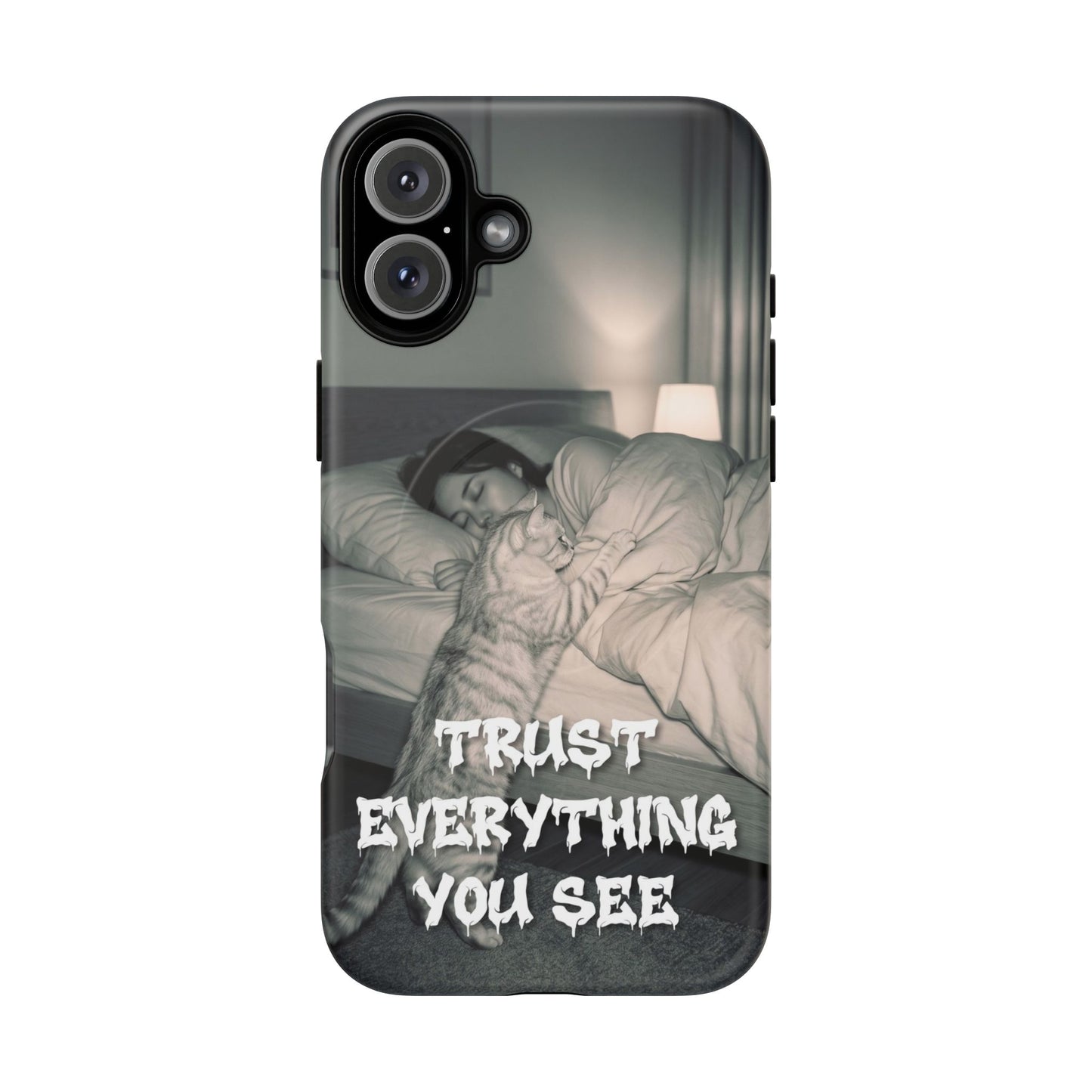 Phone Case ‘Trust Everything You See’ Surreal Sleep Graphic Tough Magnetic Case
