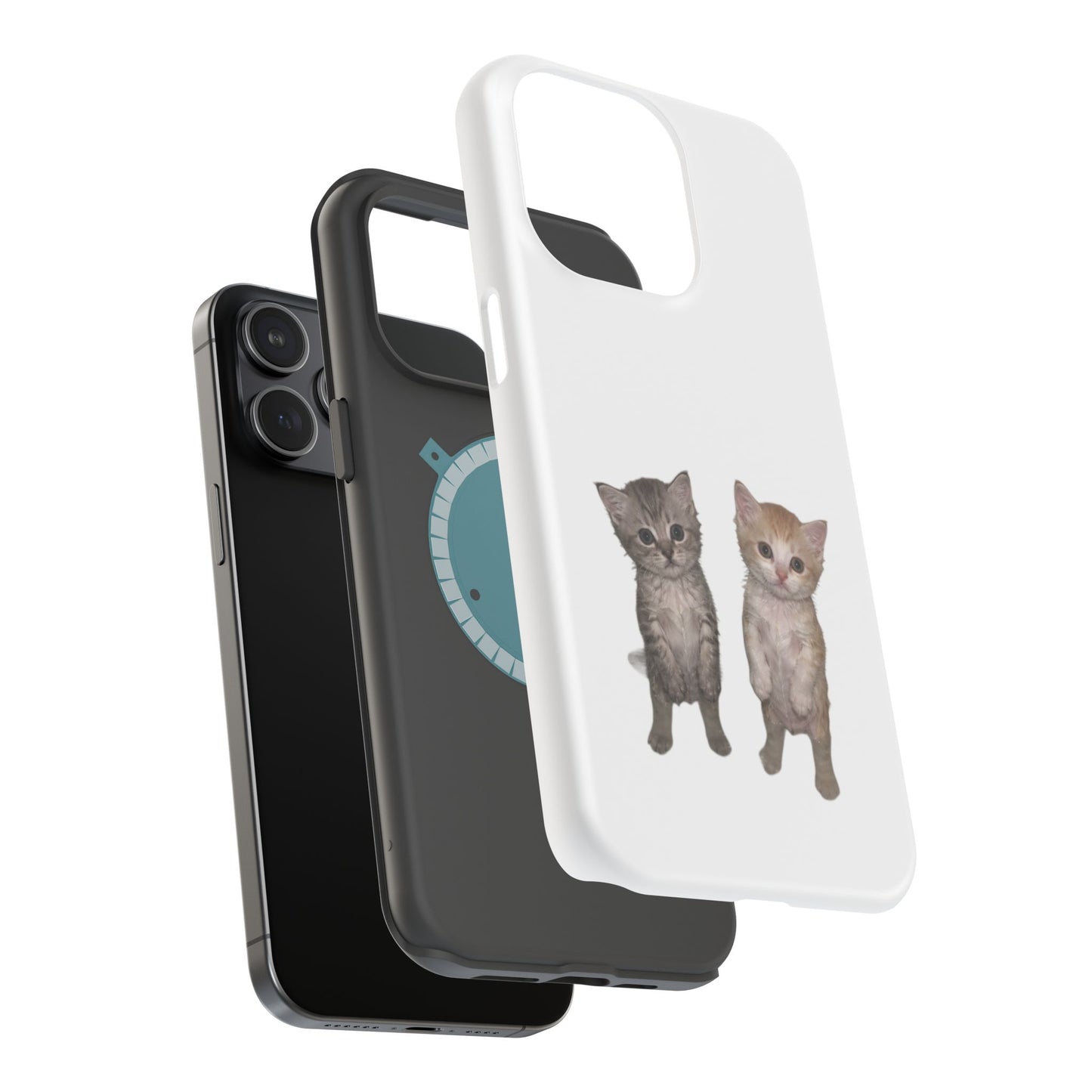 Duo Cute Kitten  Magnetic Impact-Resistant Phone Case