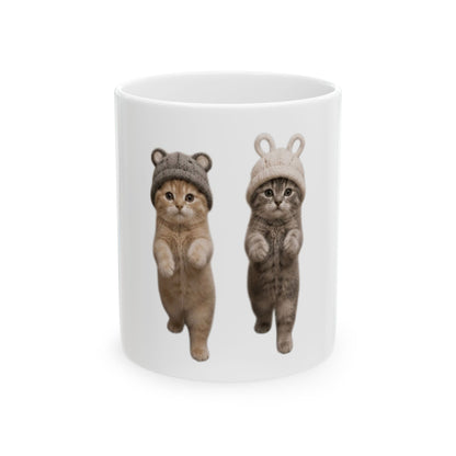 Cute Kittens in Hats Ceramic Mug (11oz, 15oz)