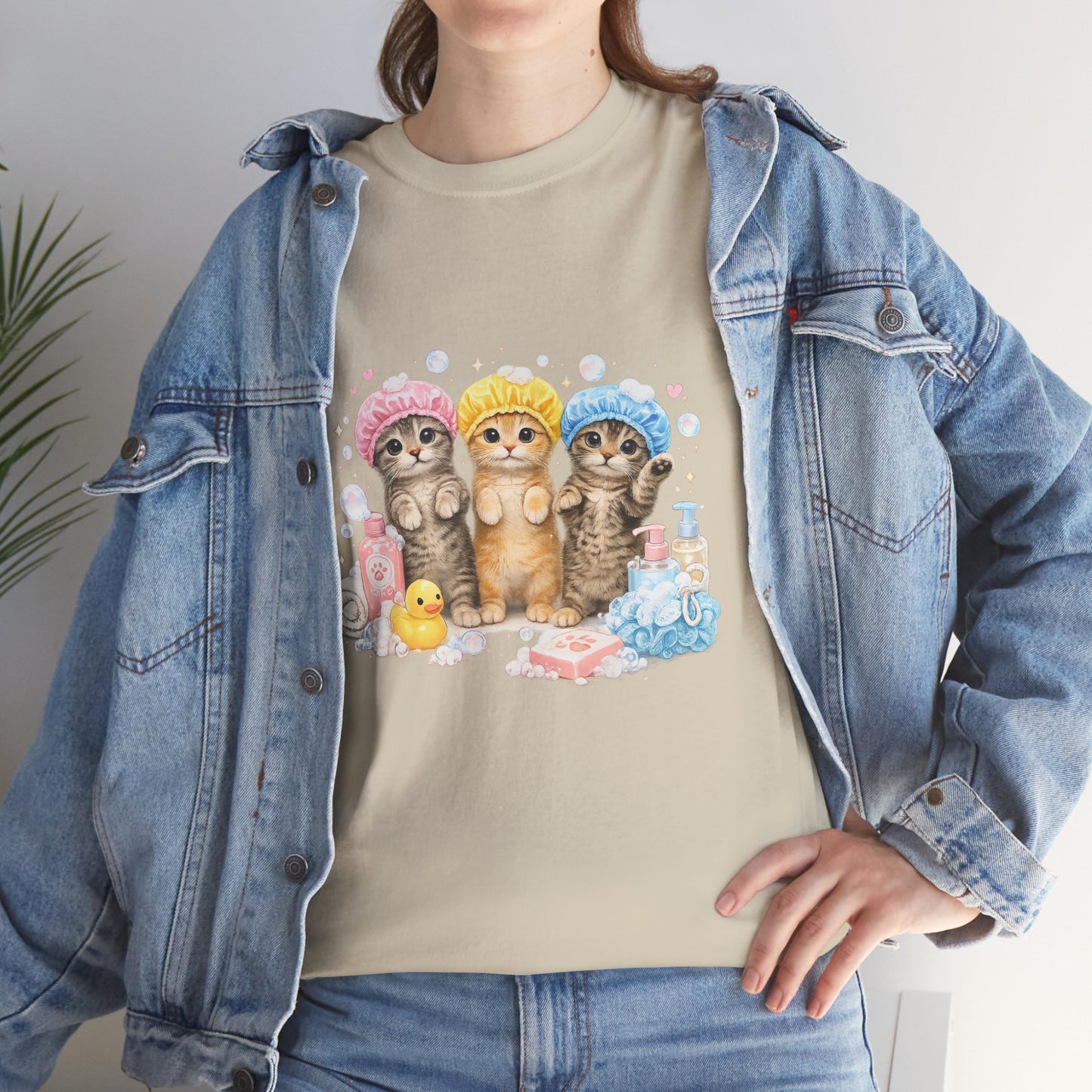 Cute Kittens Bath Time T-Shirt
