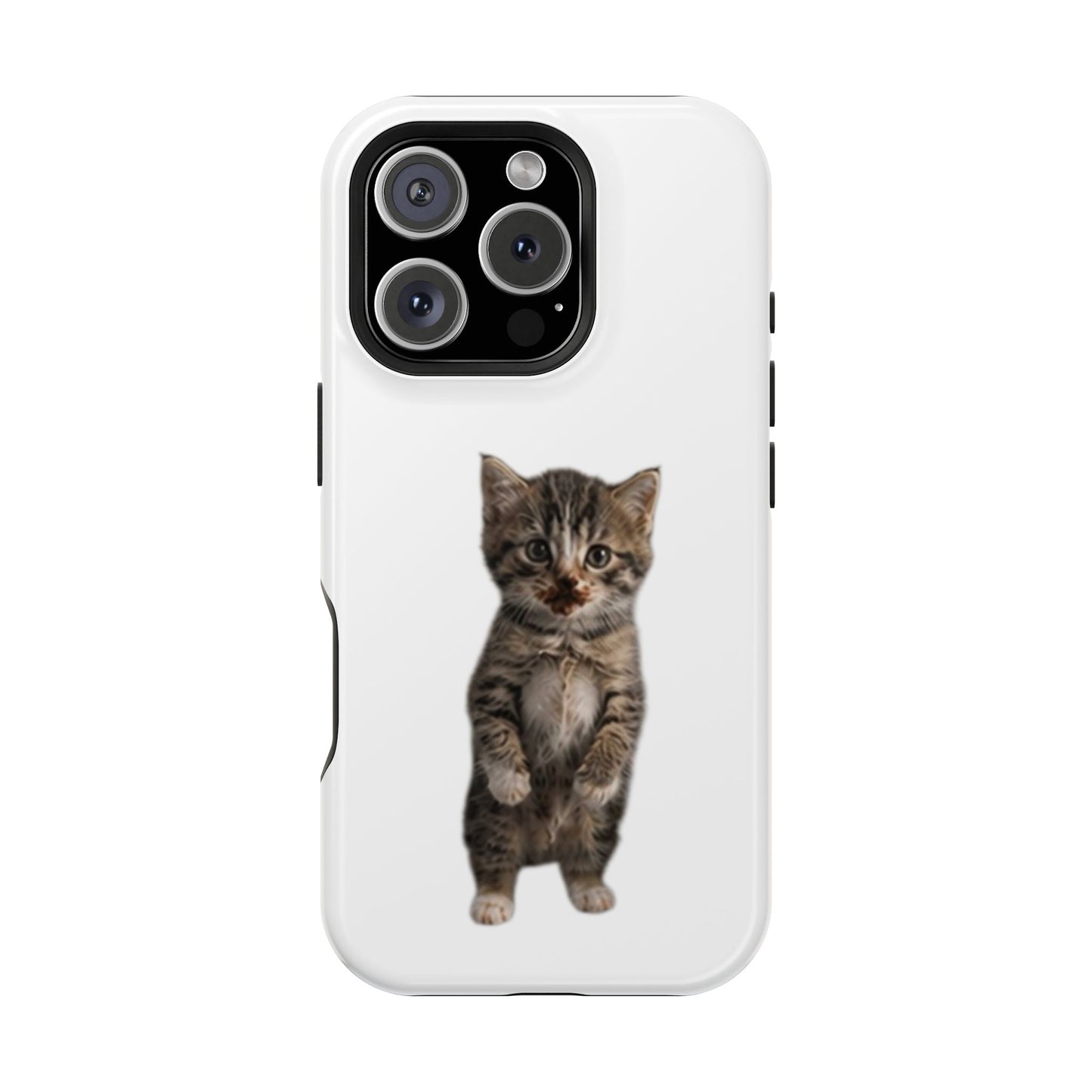Cute Standing Kitten Magnetic Impact-Resistant Phone Case