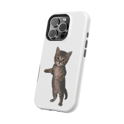 Cute Standing Kitten Magnetic Phone Case