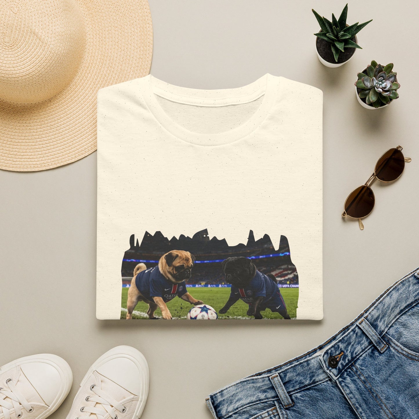 Soccer Puppies T-Shirt — Playful Puppy Soccer Match Tee