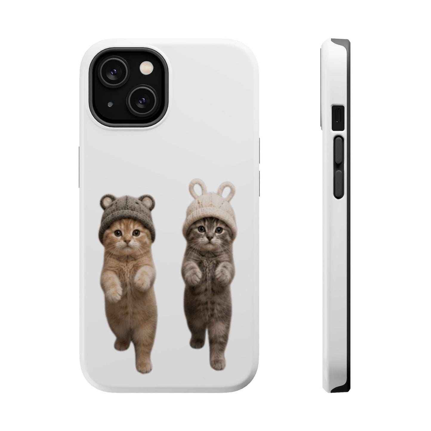 Cute Kittens in Hats Magnetic Impact Phone Case
