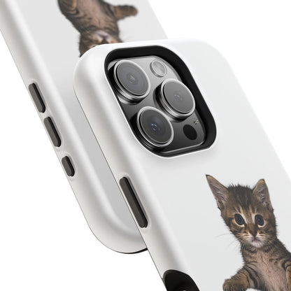 Cute Standing Kitten Magnetic Phone Case