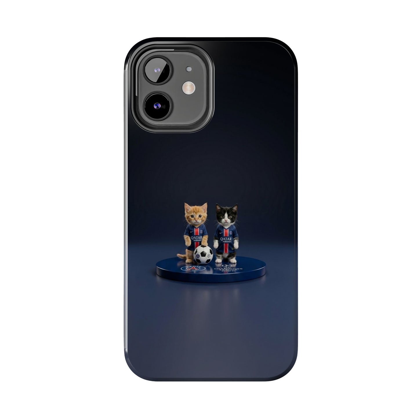 Phone Case — Cute Soccer Cats Design (Kawaii Kitten Football Fans)