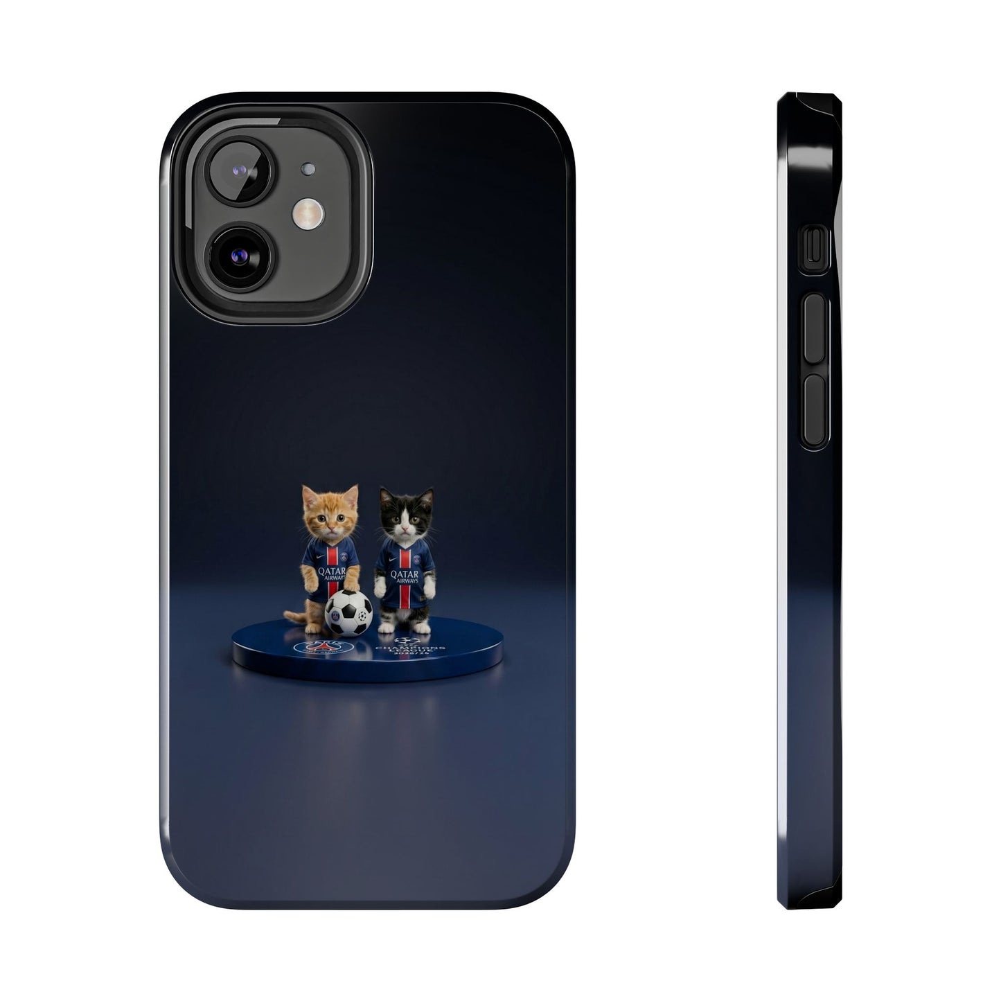 Phone Case — Cute Soccer Cats Design (Kawaii Kitten Football Fans)