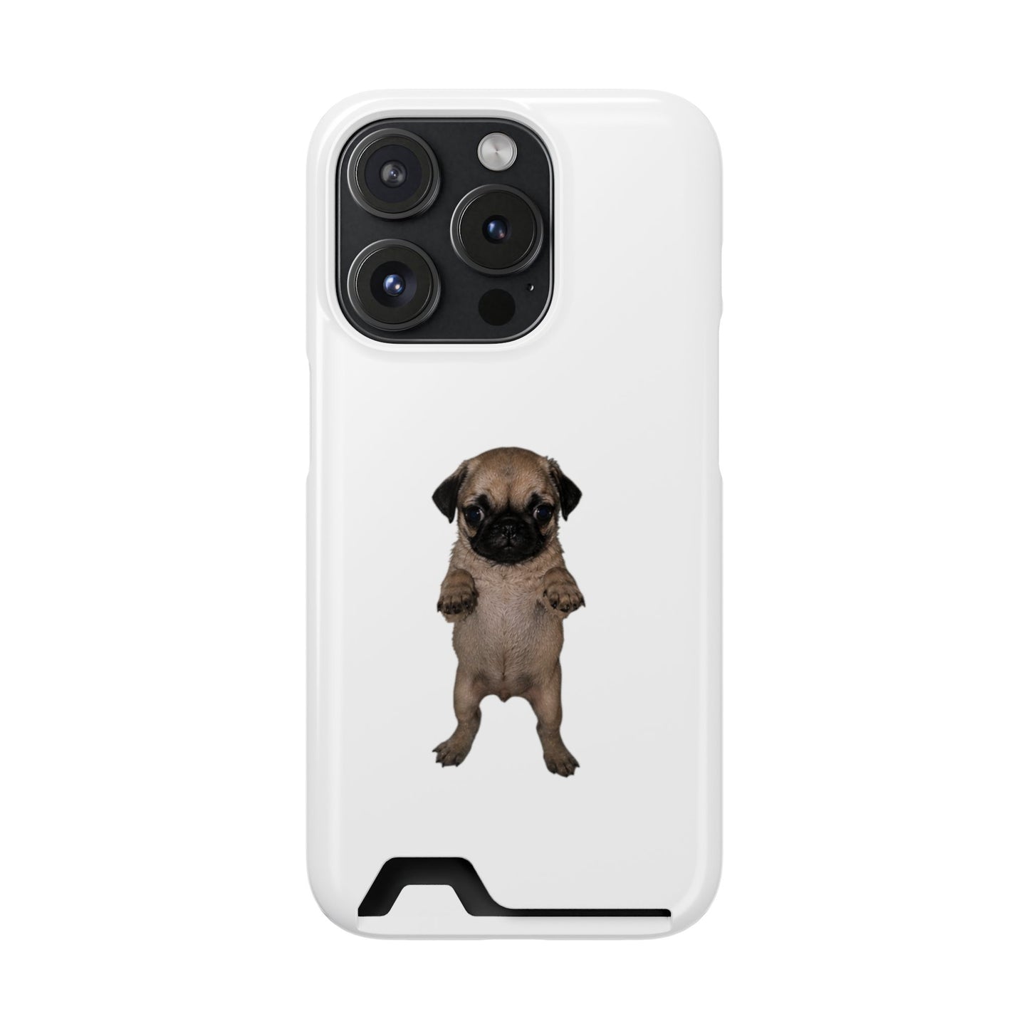 Pug Puppy Card-Holder Phone Case