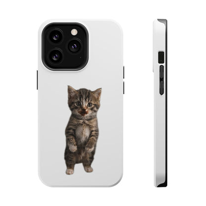 Cute Standing Kitten Magnetic Impact-Resistant Phone Case