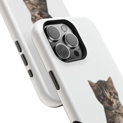 Cute Standing Kitten Magnetic Impact-Resistant Phone Case