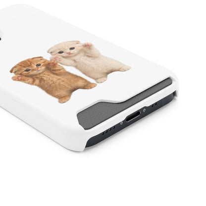 Cute Kittens Phone Case with Card Holder
