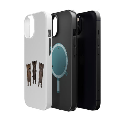 Cute Standing Kittens Magnetic Impact-Resistant Phone Case
