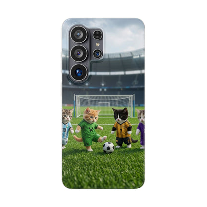 Cute Soccer Cats Phone Case — Kawaii Football Kit iPhone Cover