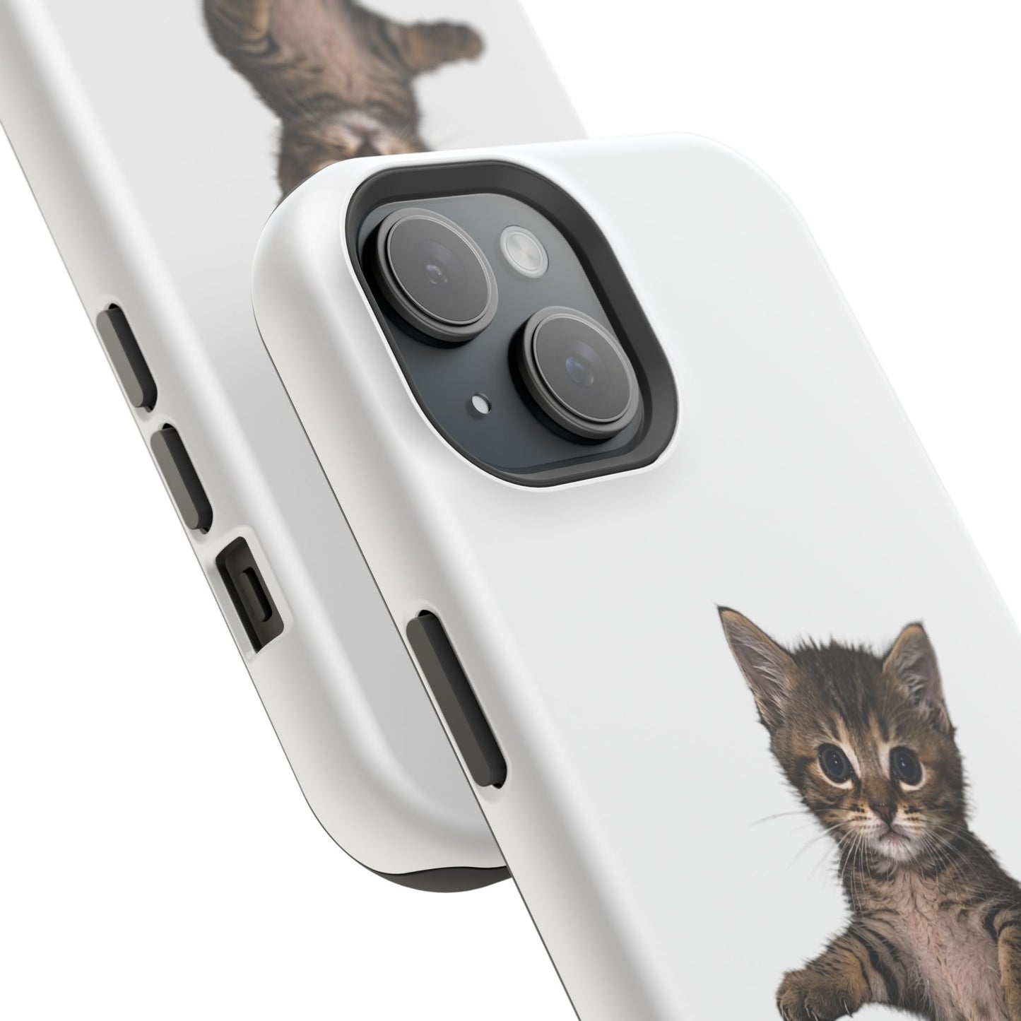 Cute Standing Kitten Magnetic Phone Case