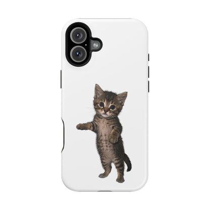 Cute Standing Kitten Magnetic Phone Case