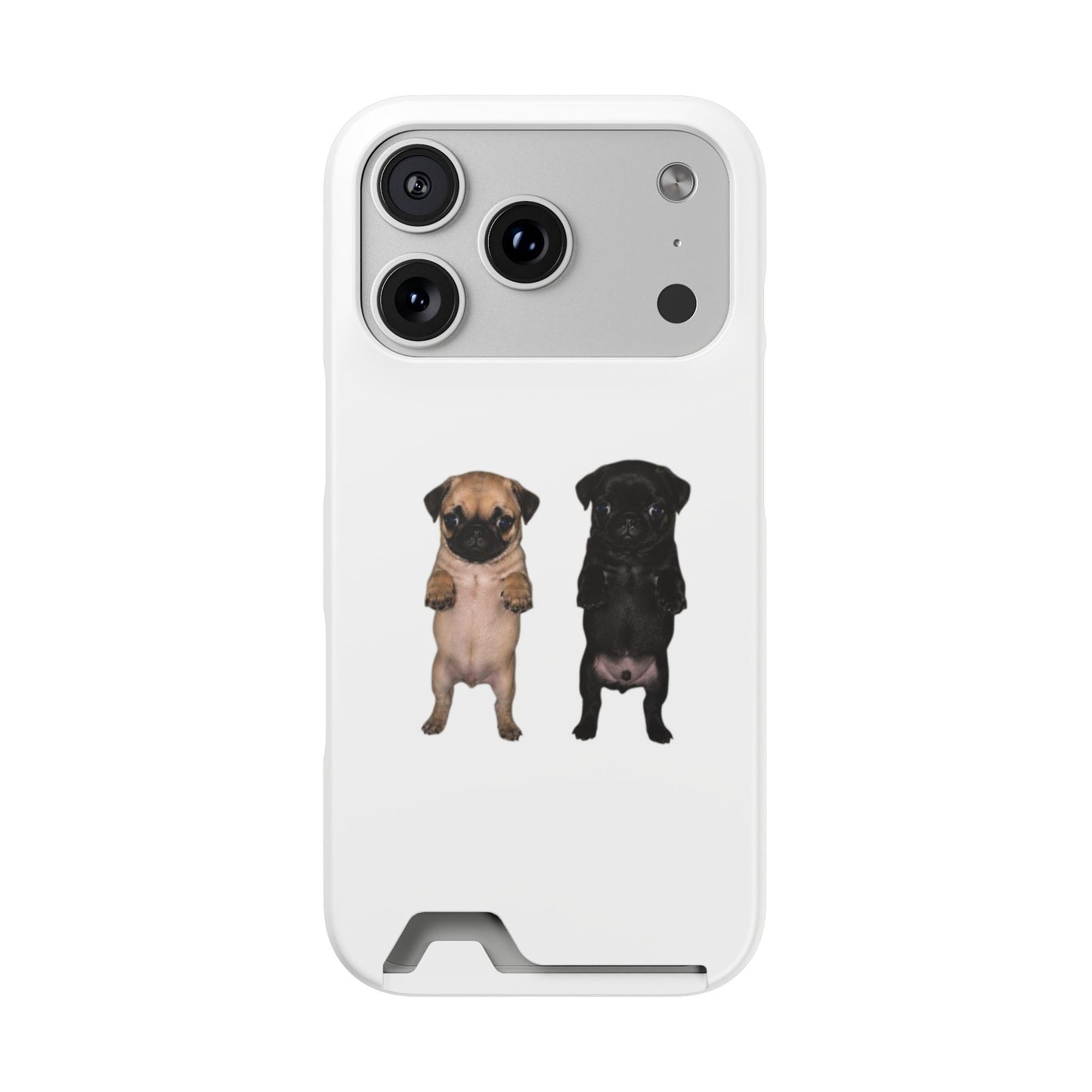 Pug Pair Card-Holder Phone Case
