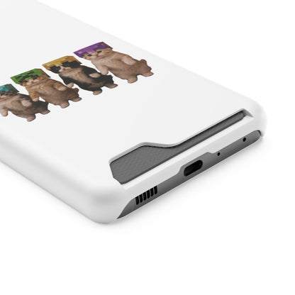 Minecraft Kittens Cat Phone Case with Card Holder