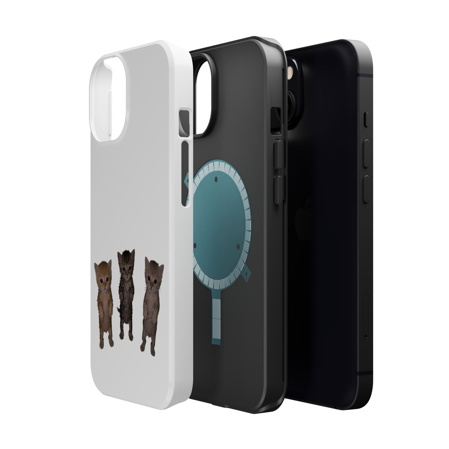 Cute Trio Kittens  Magnetic Impact-Resistant Phone Case