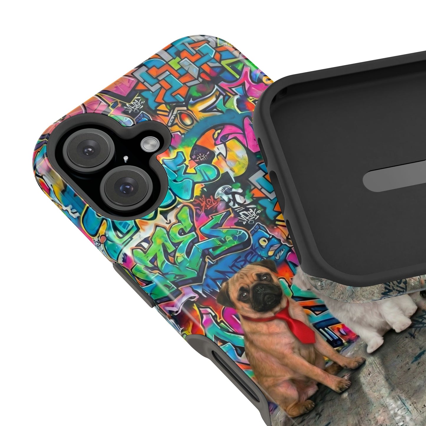 Puppy Squad Graffiti Phone Case — Impact-Resistant Protective Case