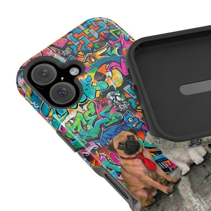 Puppy Squad Graffiti Phone Case — Impact-Resistant Protective Case