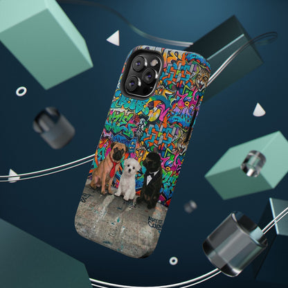 Puppy Squad Graffiti Phone Case — Impact-Resistant Protective Case