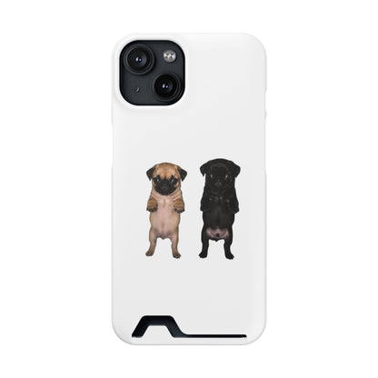 Pug Pair Card-Holder Phone Case