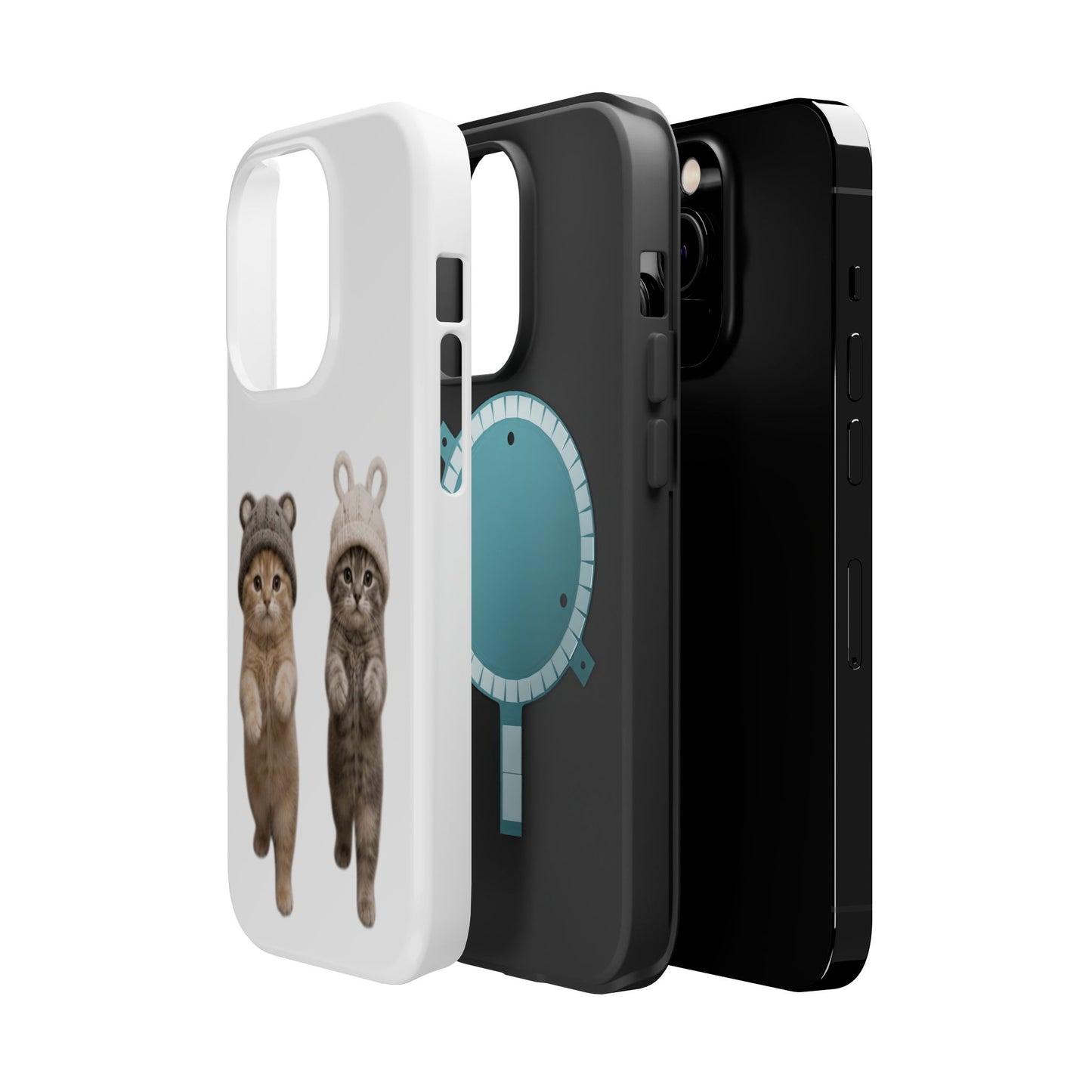 Cute Kittens in Hats Magnetic Impact Phone Case