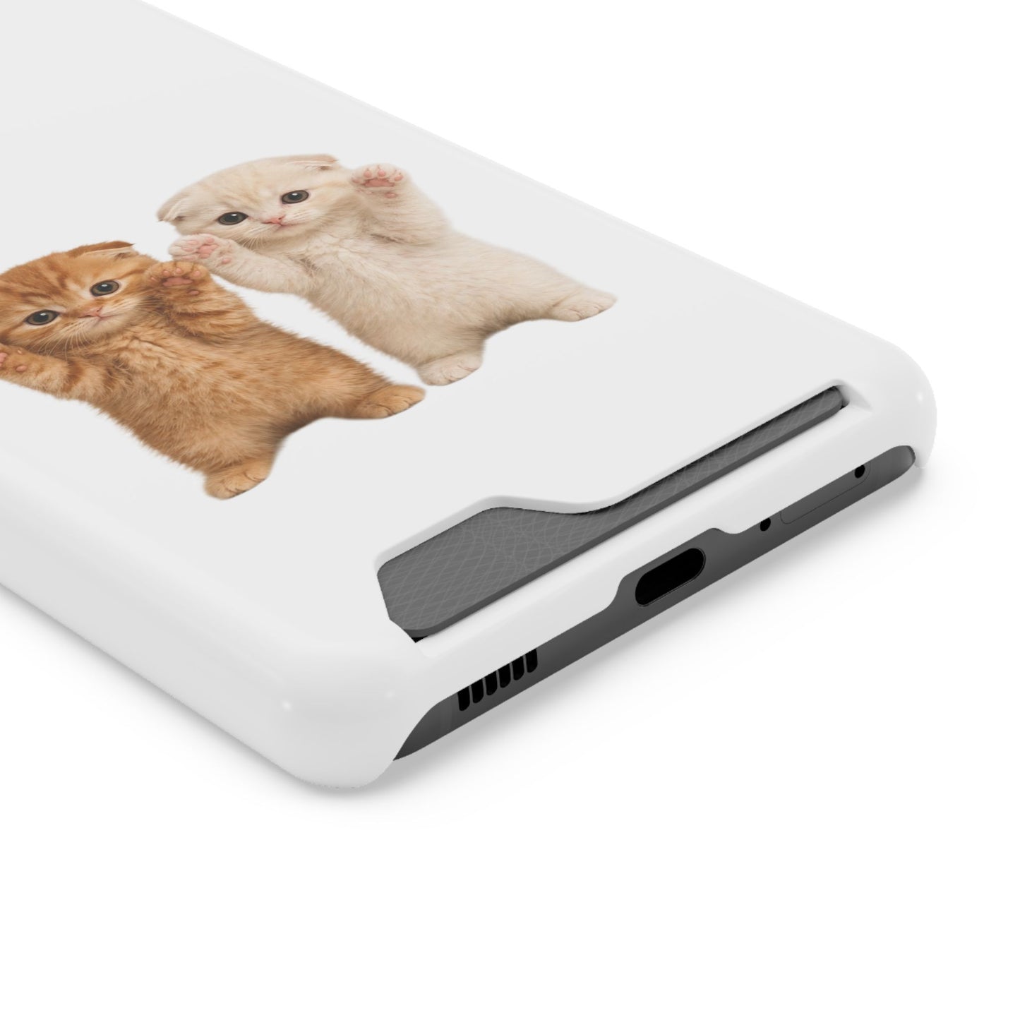 Cute Kittens Phone Case with Card Holder