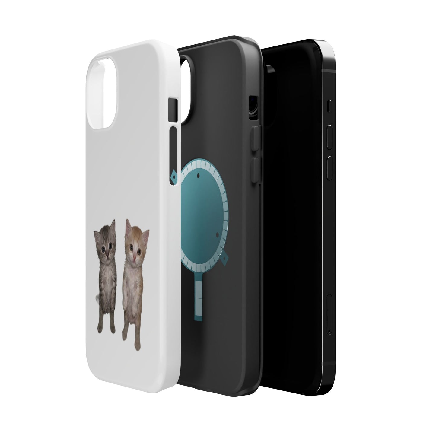 Duo Cute Kitten  Magnetic Impact-Resistant Phone Case