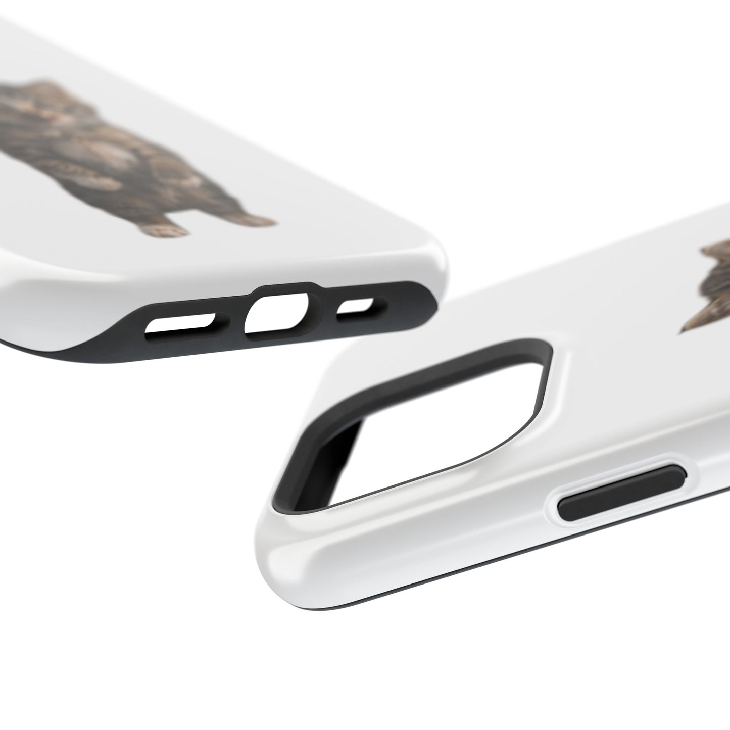 Cute Standing Kitten Magnetic Impact-Resistant Phone Case