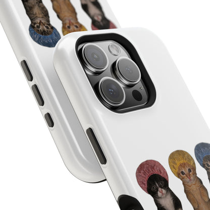 Cute Kittens in Bonnets  Magnetic Impact-Resistant Phone Case