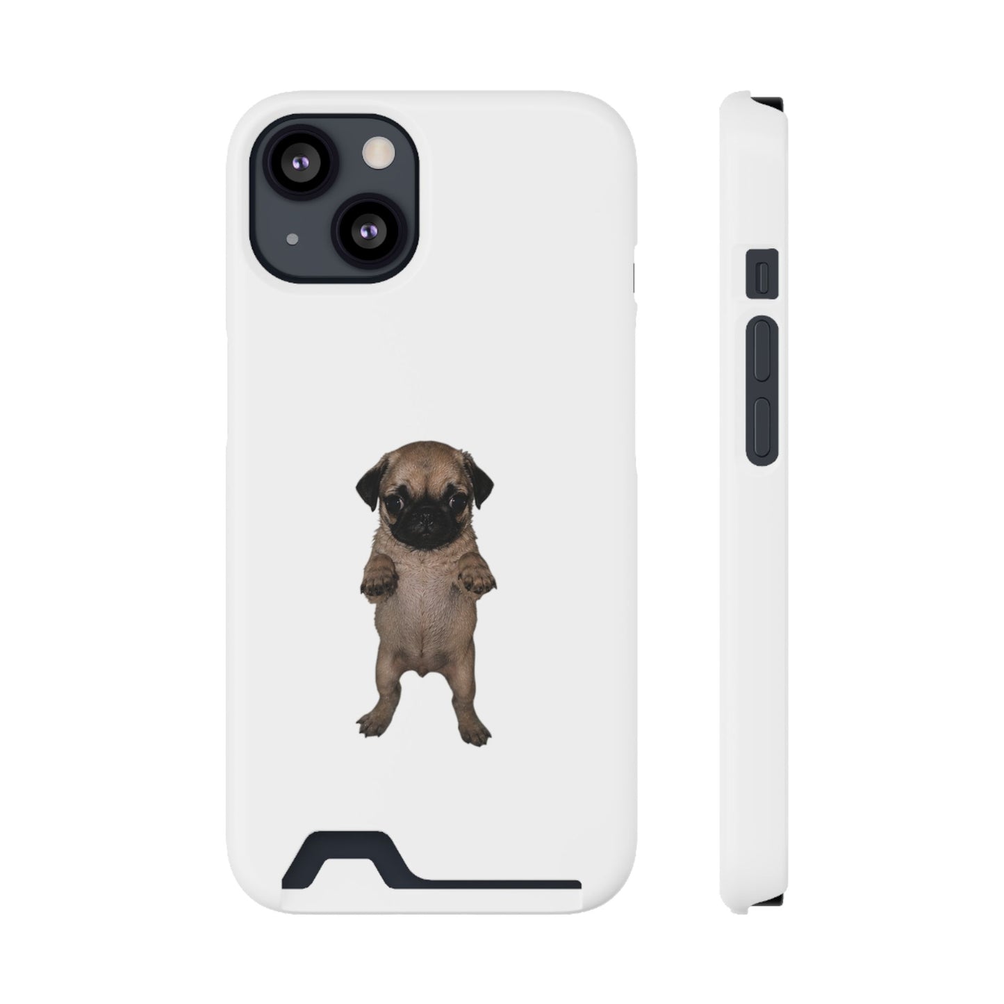 Pug Puppy Card-Holder Phone Case