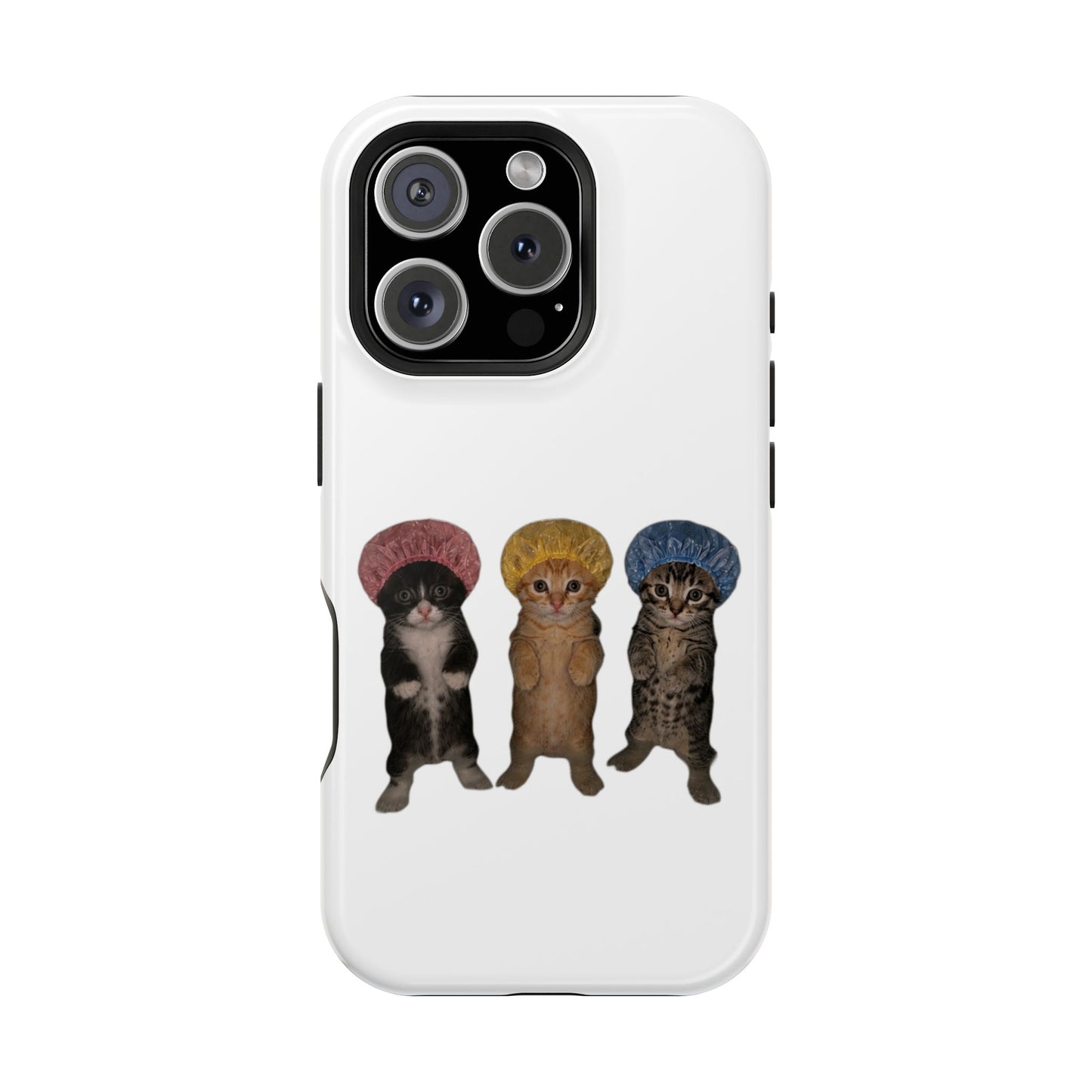 Cute Kittens in Bonnets  Magnetic Impact-Resistant Phone Case