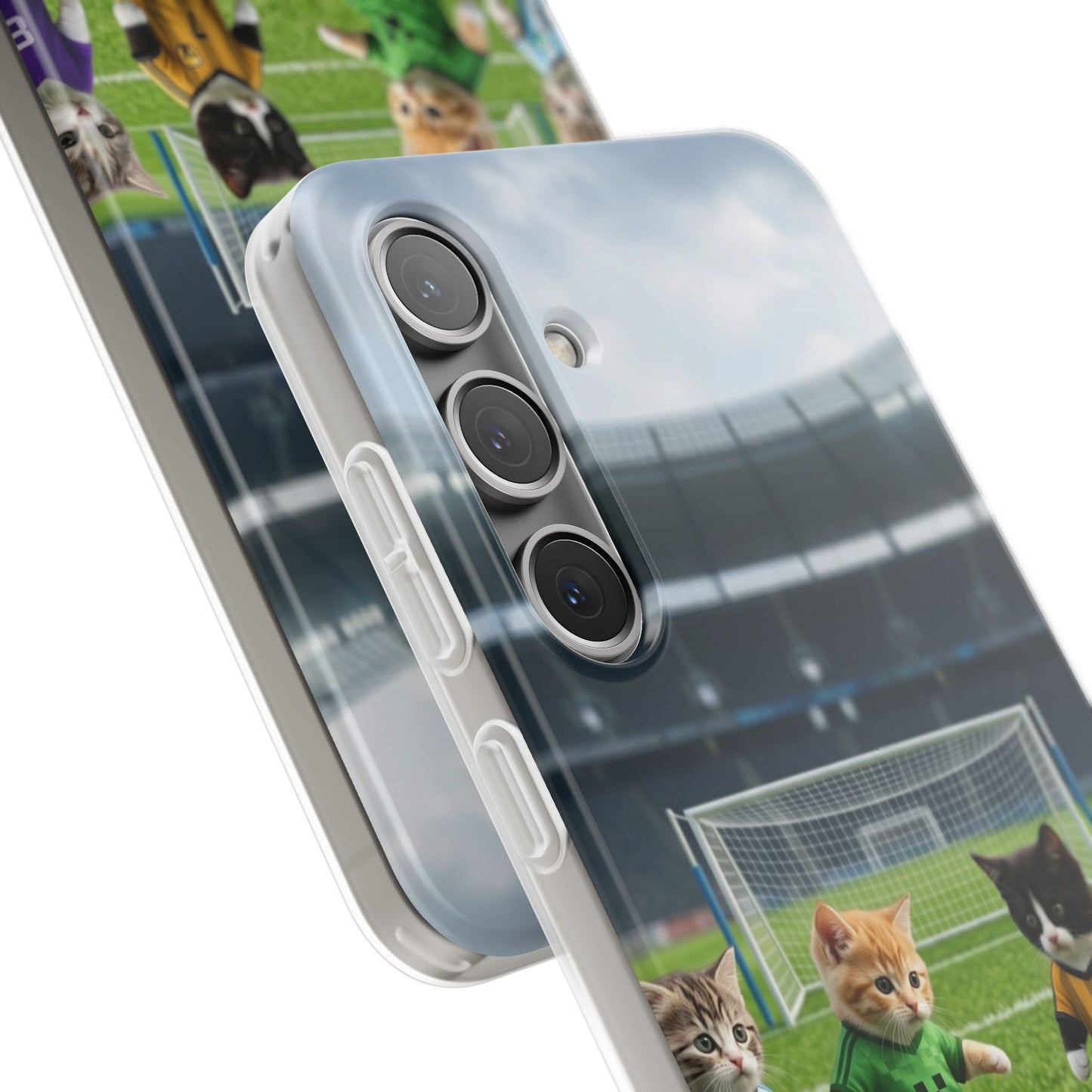 Cute Soccer Cats Phone Case — Kawaii Football Kit iPhone Cover