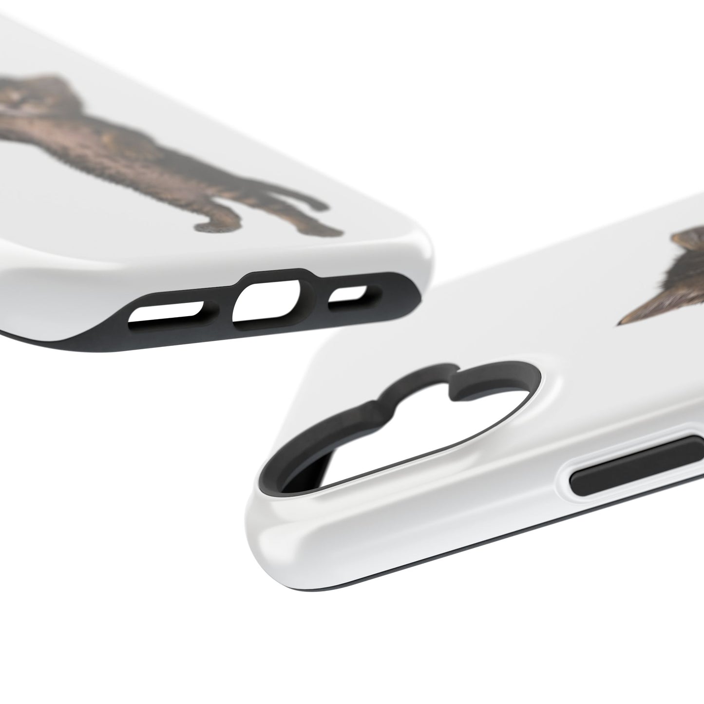 Cute Standing Kitten Magnetic Phone Case