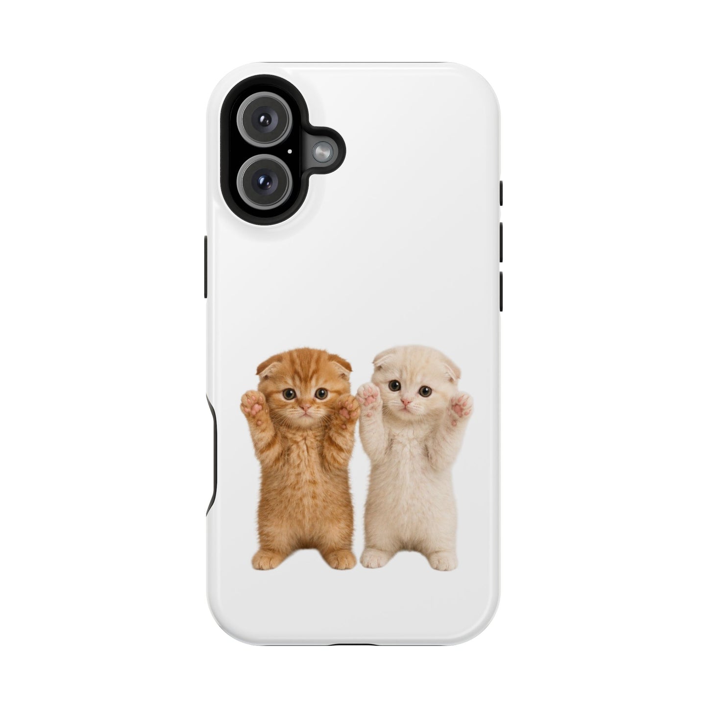 Cute Raising Paws Kittens Magnetic Impact-Resistant  Phone Case