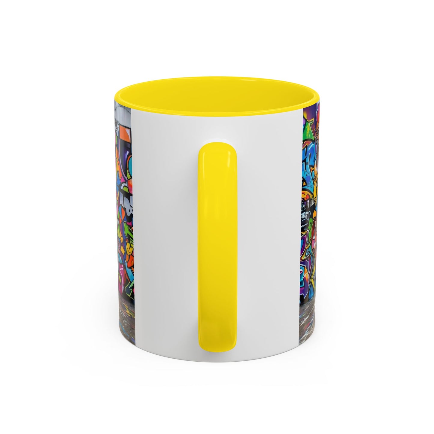Graffiti Pug Coffee Mug — Colorful Street Art Accent Mug (11/15oz)