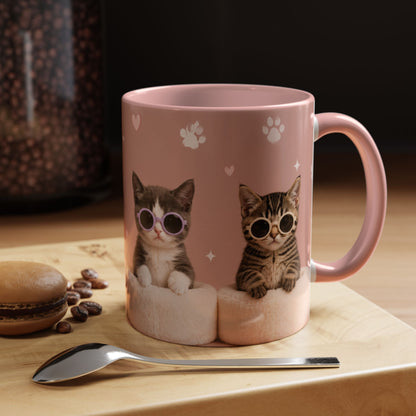 Cute Cat Lovers Coffee Mug - 11 & 15oz - Perfect Gift for Pet Owners