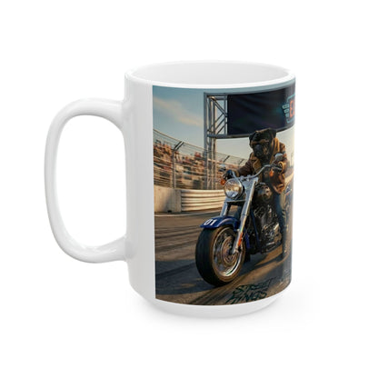 The Elite Pack Motorcycle Racing Ceramic Mug (11oz, 15oz)