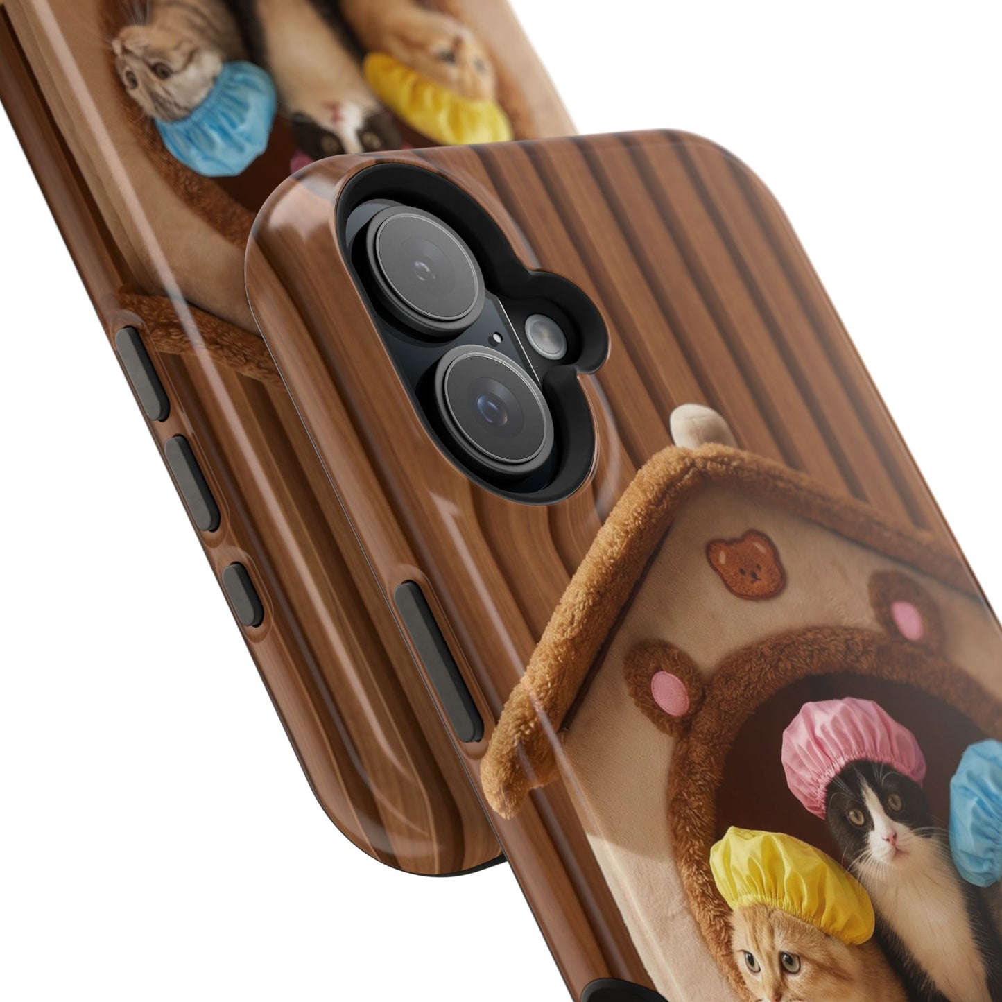 Cute Kittens in Cozy House Phone Case — Magnetic Impact-Resistant Case