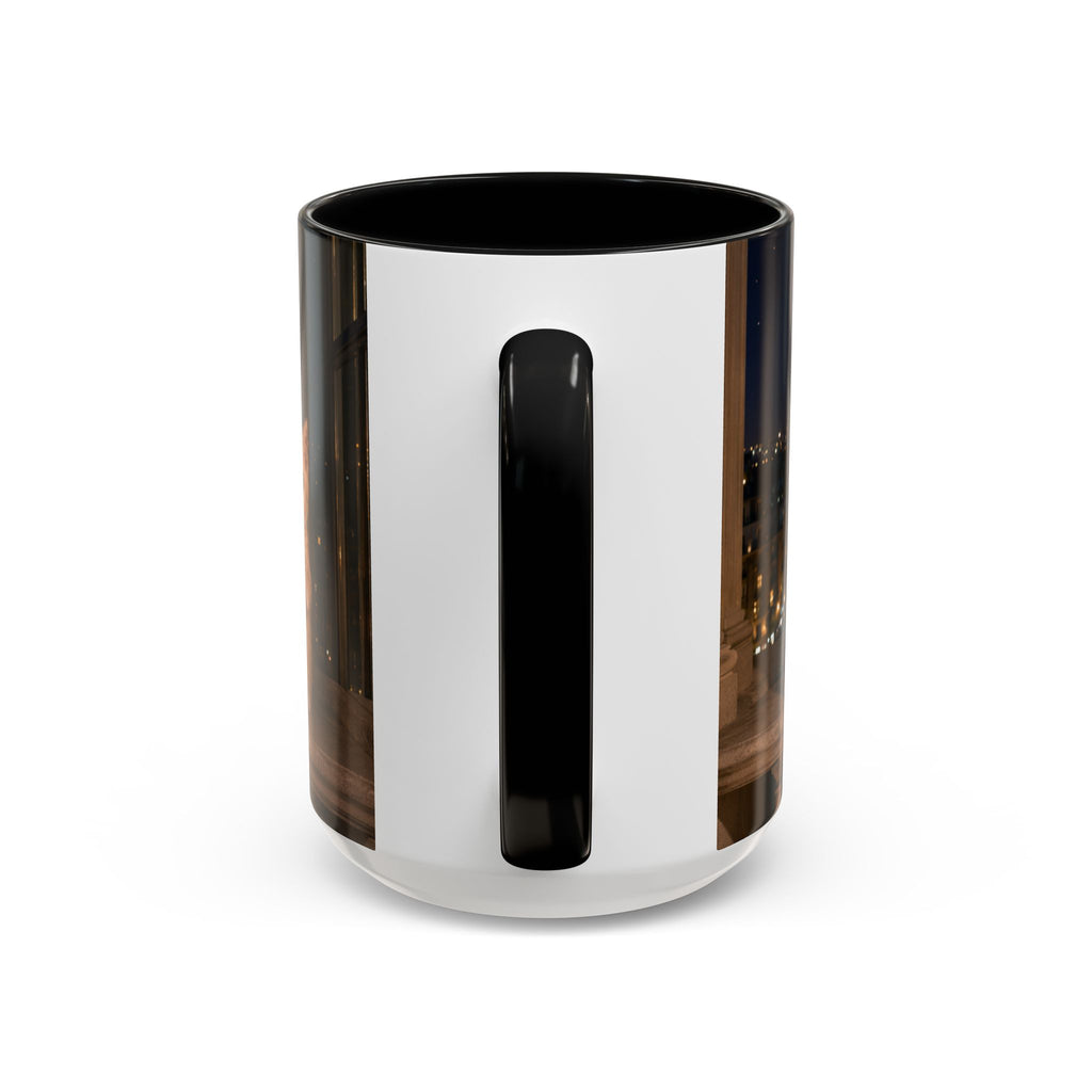 Paris Kittens Coffee Mug — Cute Cat Nightscape Accent Mug (11/15 oz)